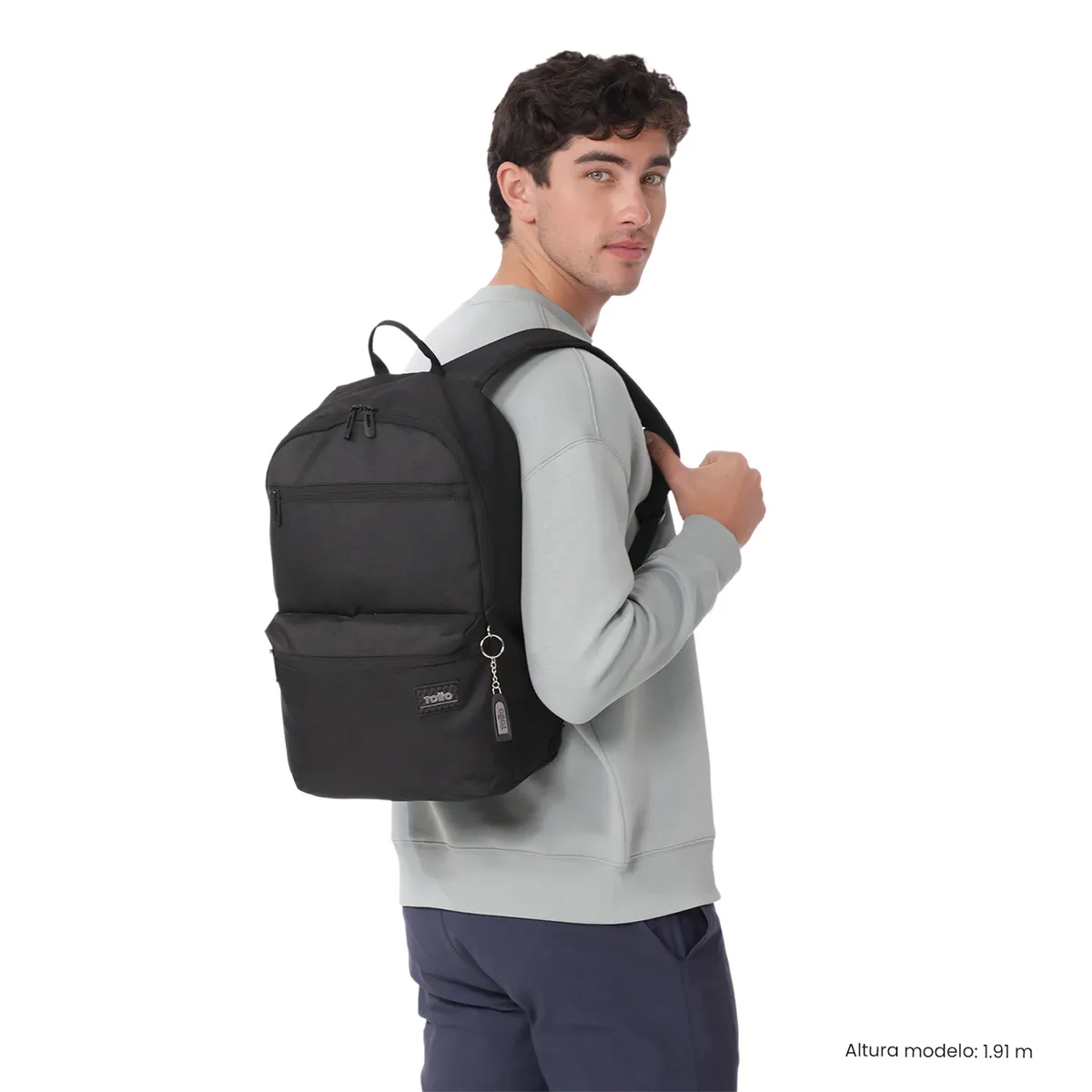 TOTTO - Mochila Universitario Drago Porta PC 15 Negro