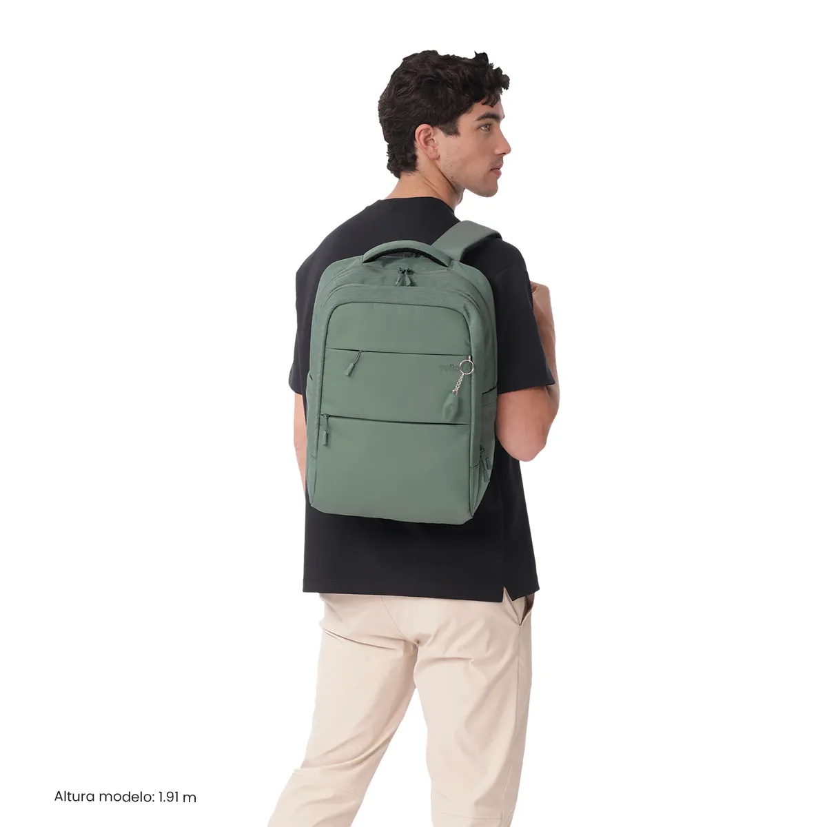 TOTTO - Mochila Ejecutivo Porta Pc 16  Dallas Verde Hombre