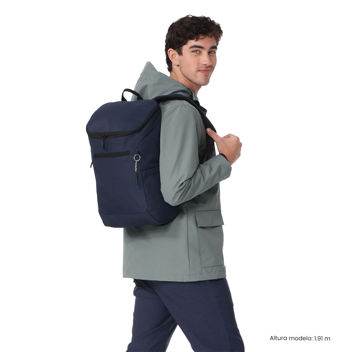 TOTTO - Mochila Ejecutivo Porta Pc 15  Rap Azul Hombre