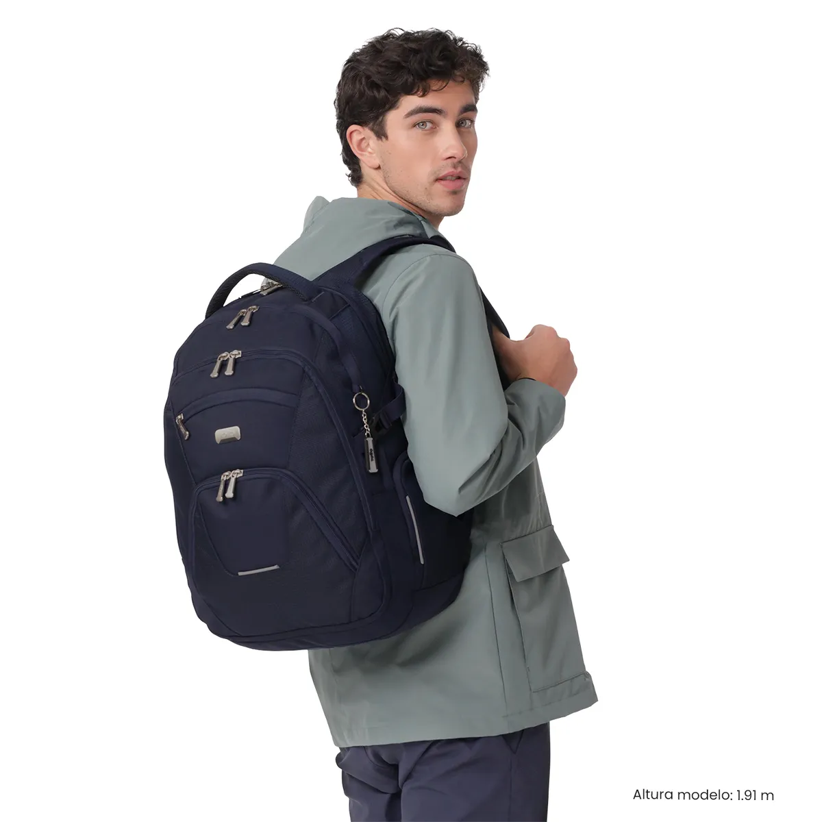 TOTTO - Mochila Ejecutivo Porta PC 16 Polixan 3.0 Azul Hombre