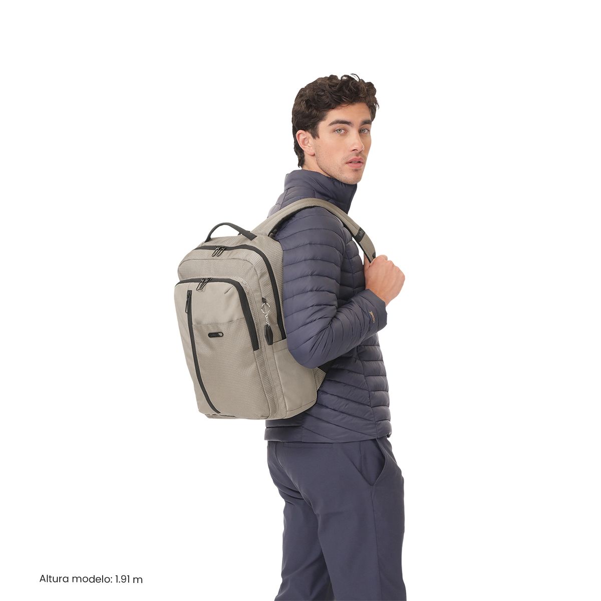 TOTTO - Mochila Ejecutivo Porta PC 15 Drift Café Hombre