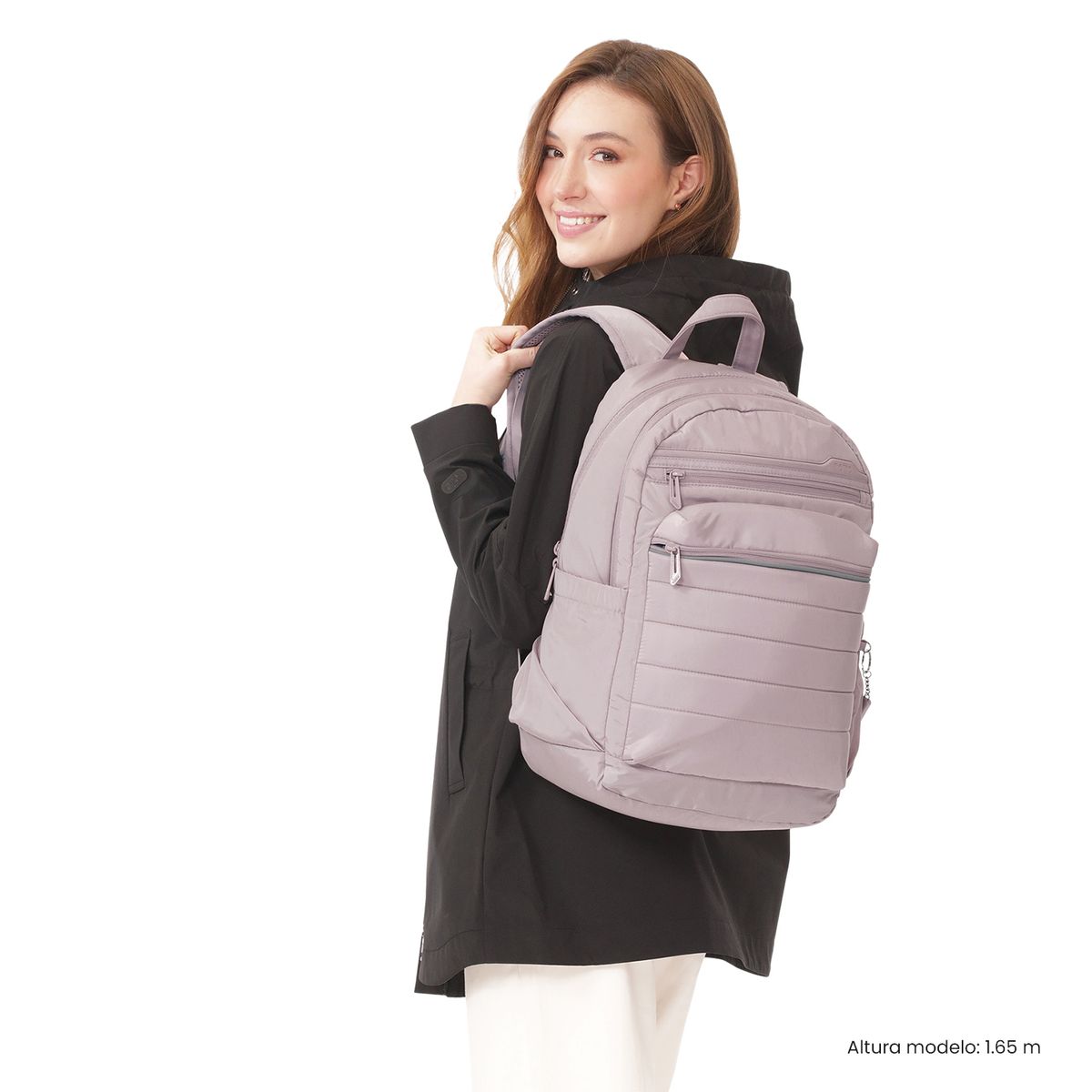 TOTTO - Mochila Universitario Plaine 2.0 Porta PC 14 Rosado Mujer