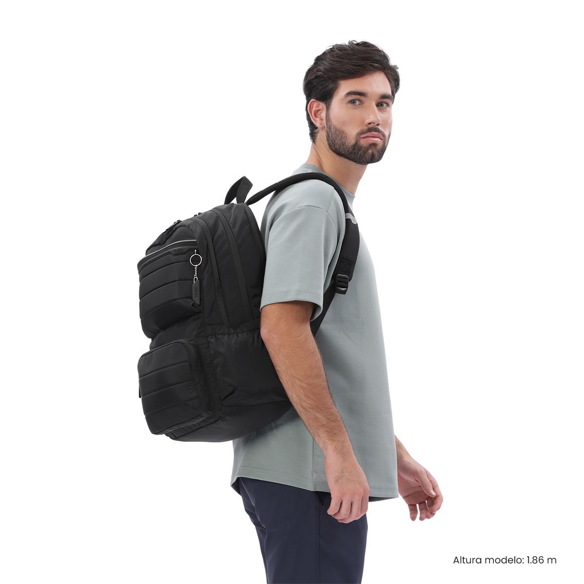 TOTTO - Mochila Universitario Campus Porta PC 16 Negro