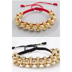 GENERICO - Brazalete Ajustable Parejas Oro Laminado