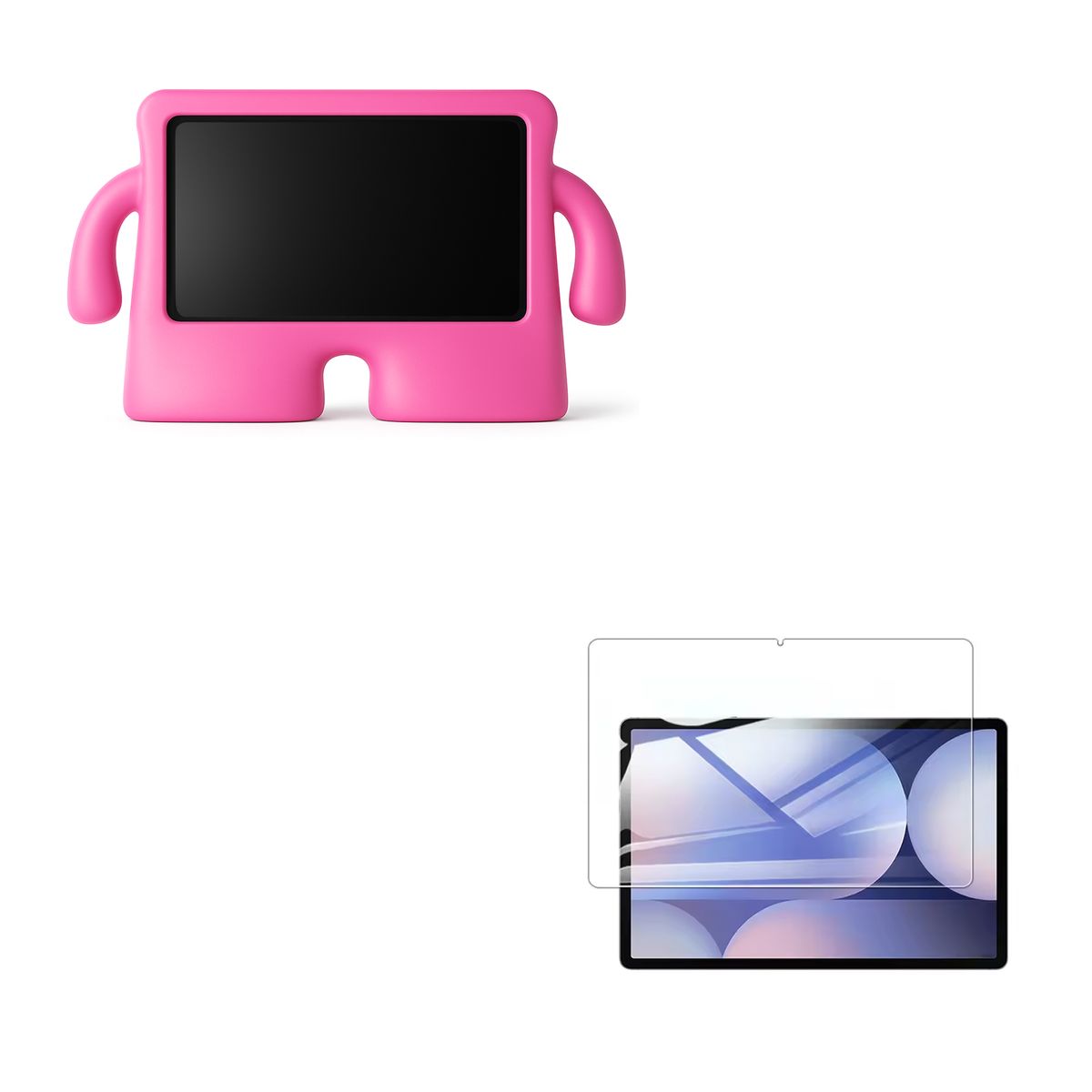 GENERICO - Carcasa Niños Antigolpe EV Compatible Con Tab Samsung A11 8.7 Lami Fucsia