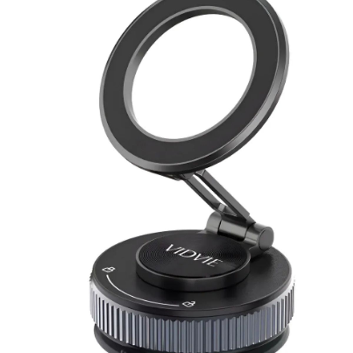 GENERICO - Soporte Plegable Magnético Para Celular 360° Con Ventosa Negro