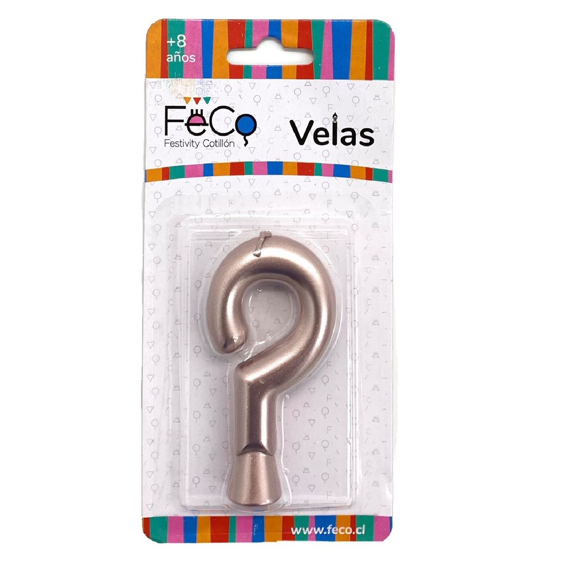 GENERICO - VELA NUMERAL ROSE GOLD  X1 UNI