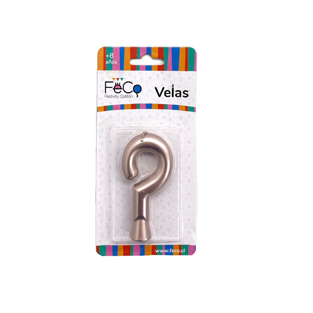 GENERICO - VELA NUMERAL ROSE GOLD  X1 UNI