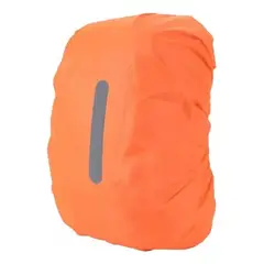 GENERICO - Funda Cubre Mochila Impermeable Reflectante 45-55 Litros - Naranja - L
