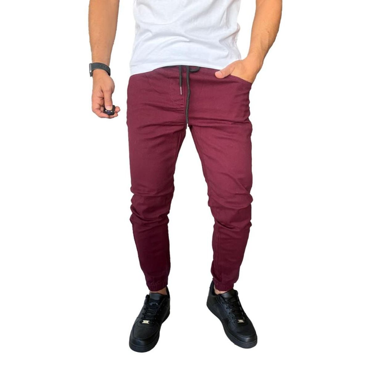 MOSAICO - Jogger Mosaico Pantalón Slim Fit Elasticado Colores
