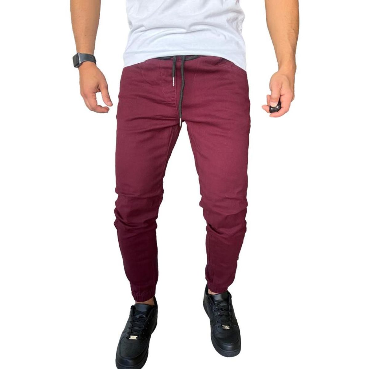 MOSAICO - Jogger Mosaico Pantalón Slim Fit Elasticado Colores