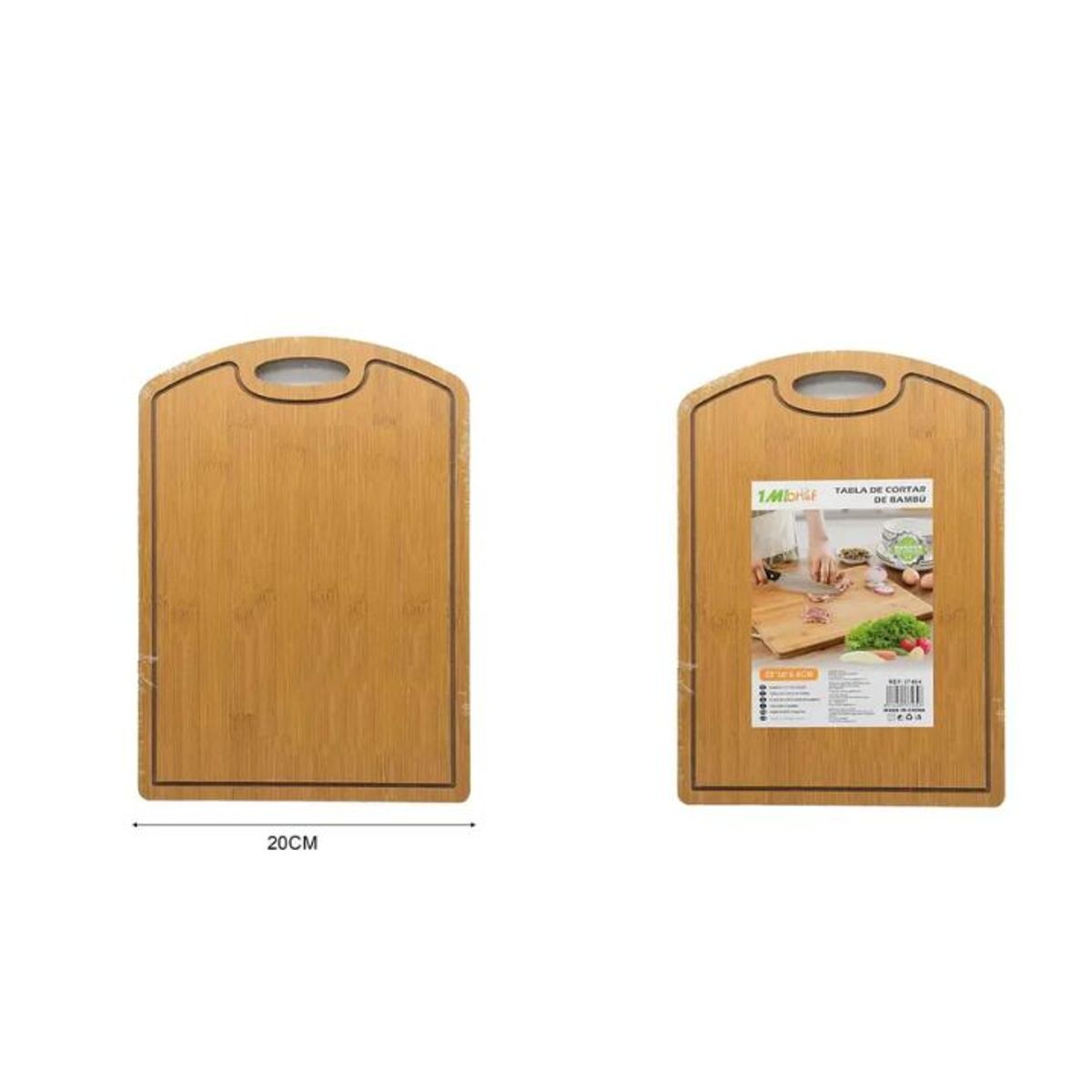GENERICO - Tabla De Cortar De Madera De 20x30cm