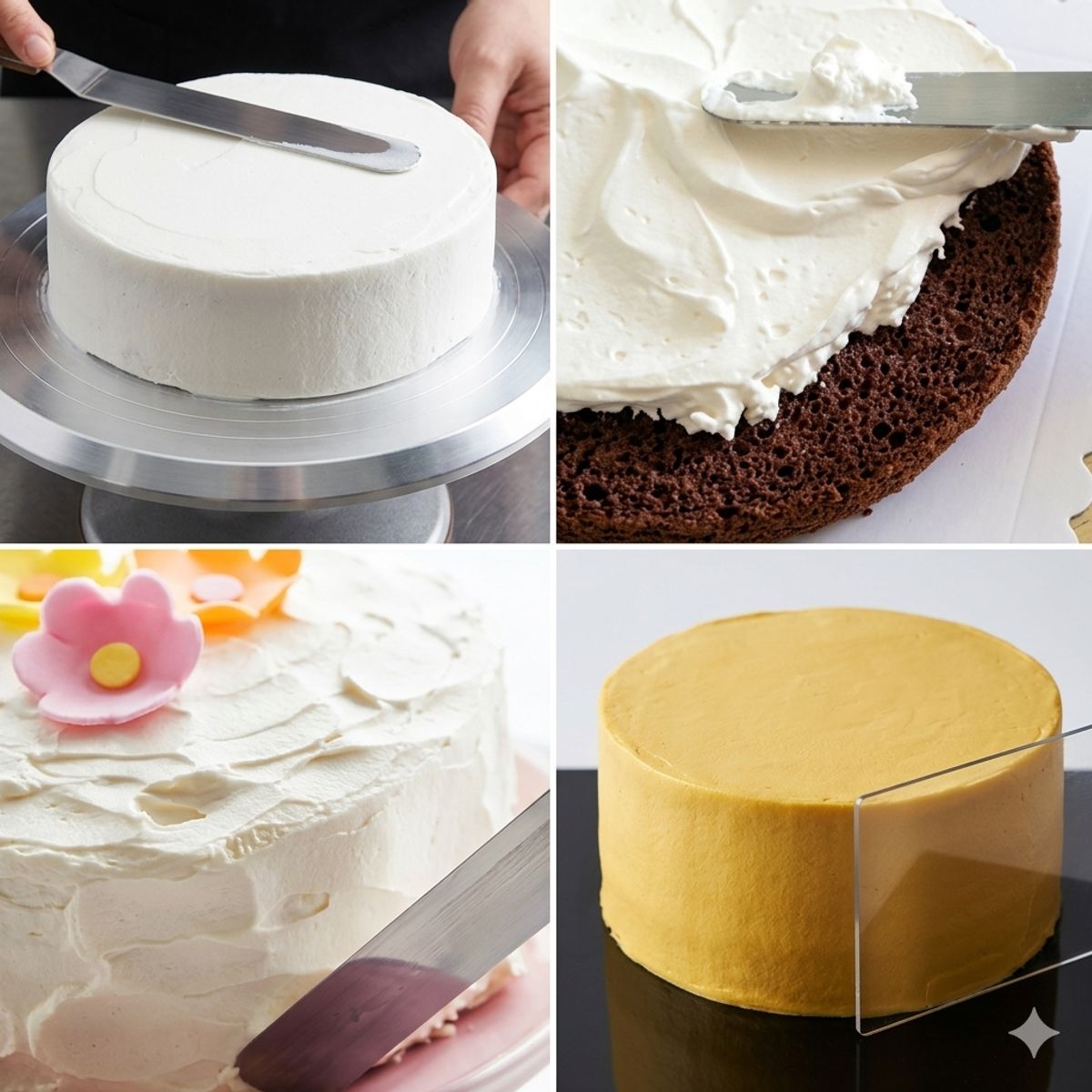 GENERICO - Set 3 Espátulas Alisadora Repostera Decoración Tortas