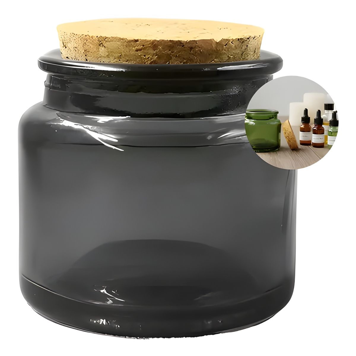 GENERICO - Pack 12 frascos porta vela vidrio