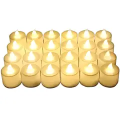 GENERICO - Pack 24 velas LED efecto llama