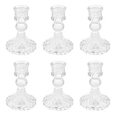 GENERICO - Candelabros vidrio transparente decorativos