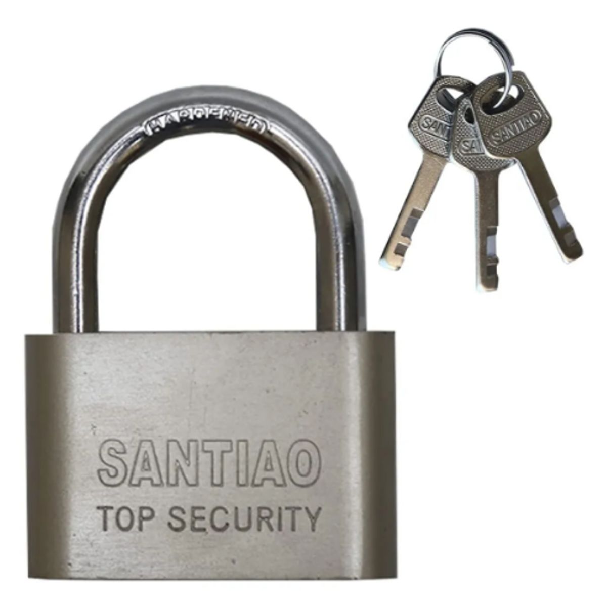GENERICO - Candado De Seguridad 70mm + 3 Llaves Color Plateado