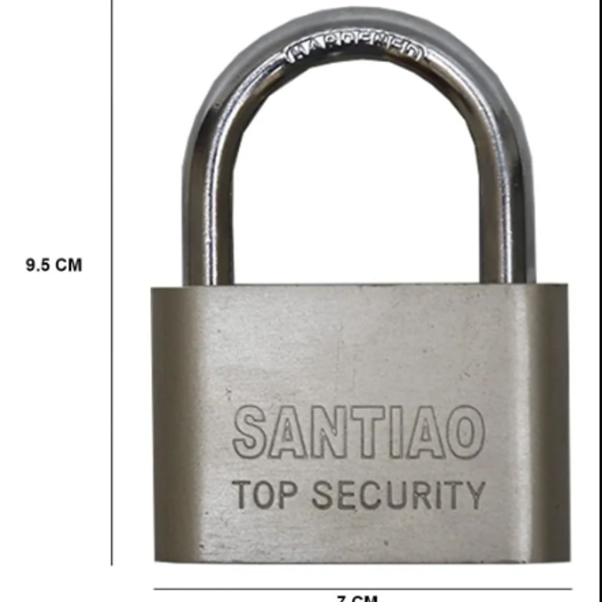 GENERICO - Candado De Seguridad 70mm + 3 Llaves Color Plateado