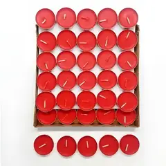 GENERICO - Pack 50 velas flotantes rojas