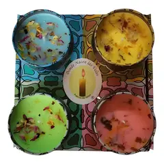 GENERICO - Vela aromática pack 4 unidades surtidas