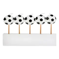 GENERICO - Velas pelota fútbol pack 3 unidades