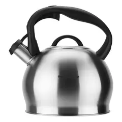 MAGEFESA - Tetera Silver 3 Litros Acero Inoxidable Silbadora