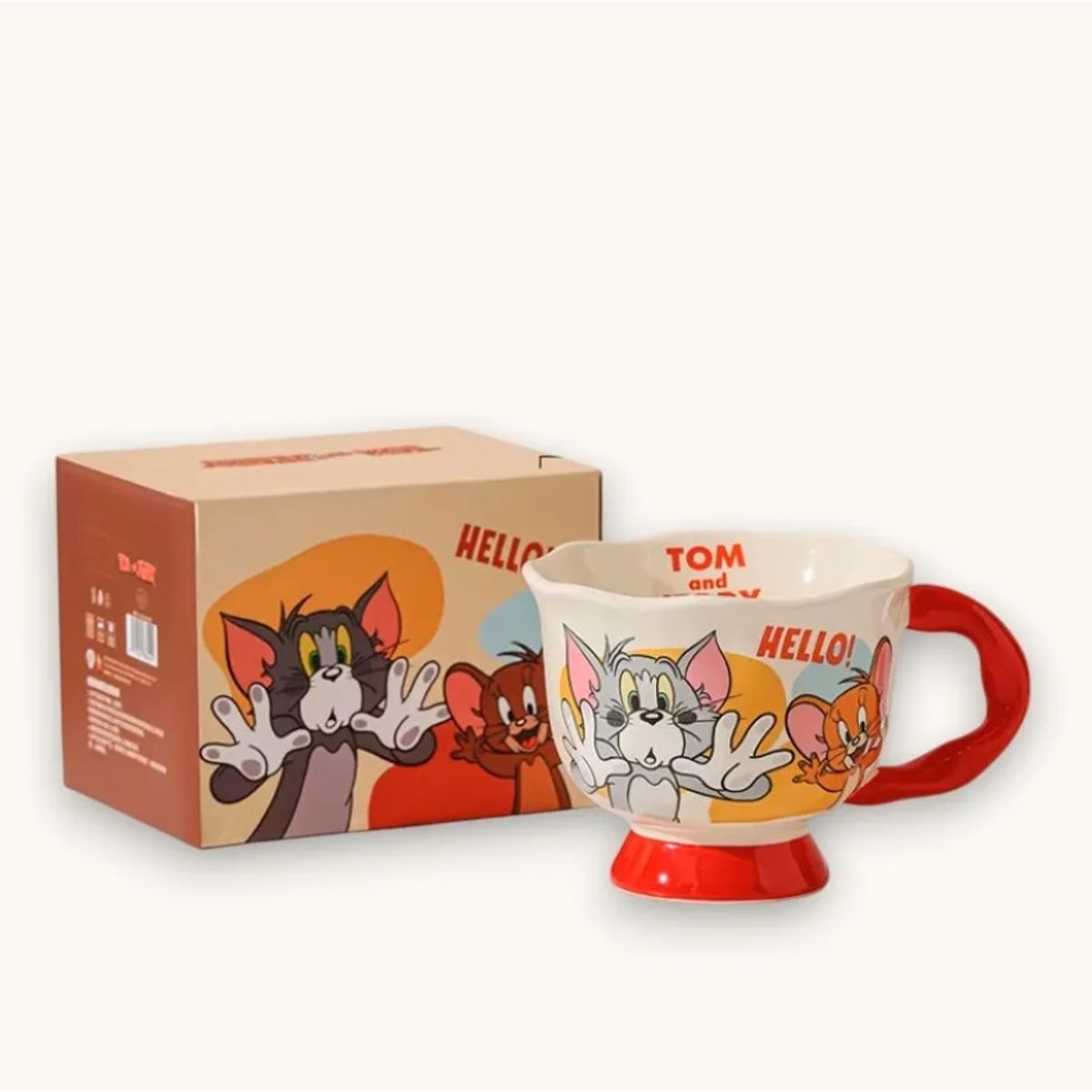 GENERICO - Taza Para Tom Y Jerry 360ml De Cafe Te Kawaii Cartoon