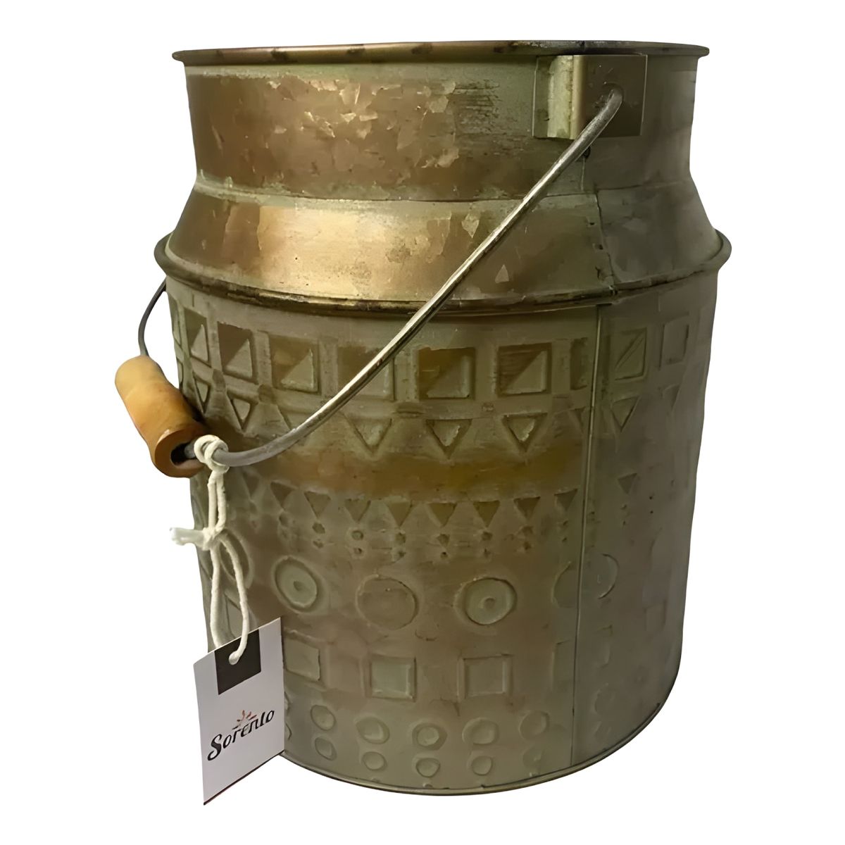 GENERICO - Vasija vintage metálica chica cobre