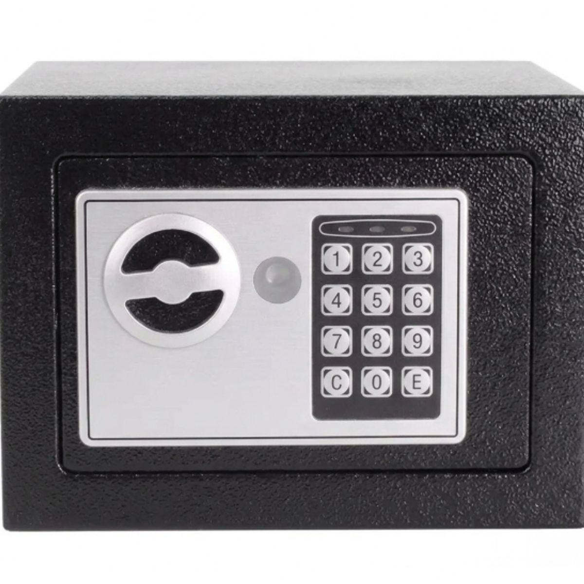 GENERICO - Caja Fuerte Digital 6L Teclado Numerico 2 Llaves Anclaje Pared Suelo Hogar Seguridad Oficina