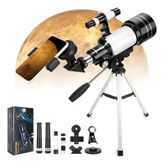 GENERICO - Telescopio Astronómico 70300mm 150x Con Soporte Celular