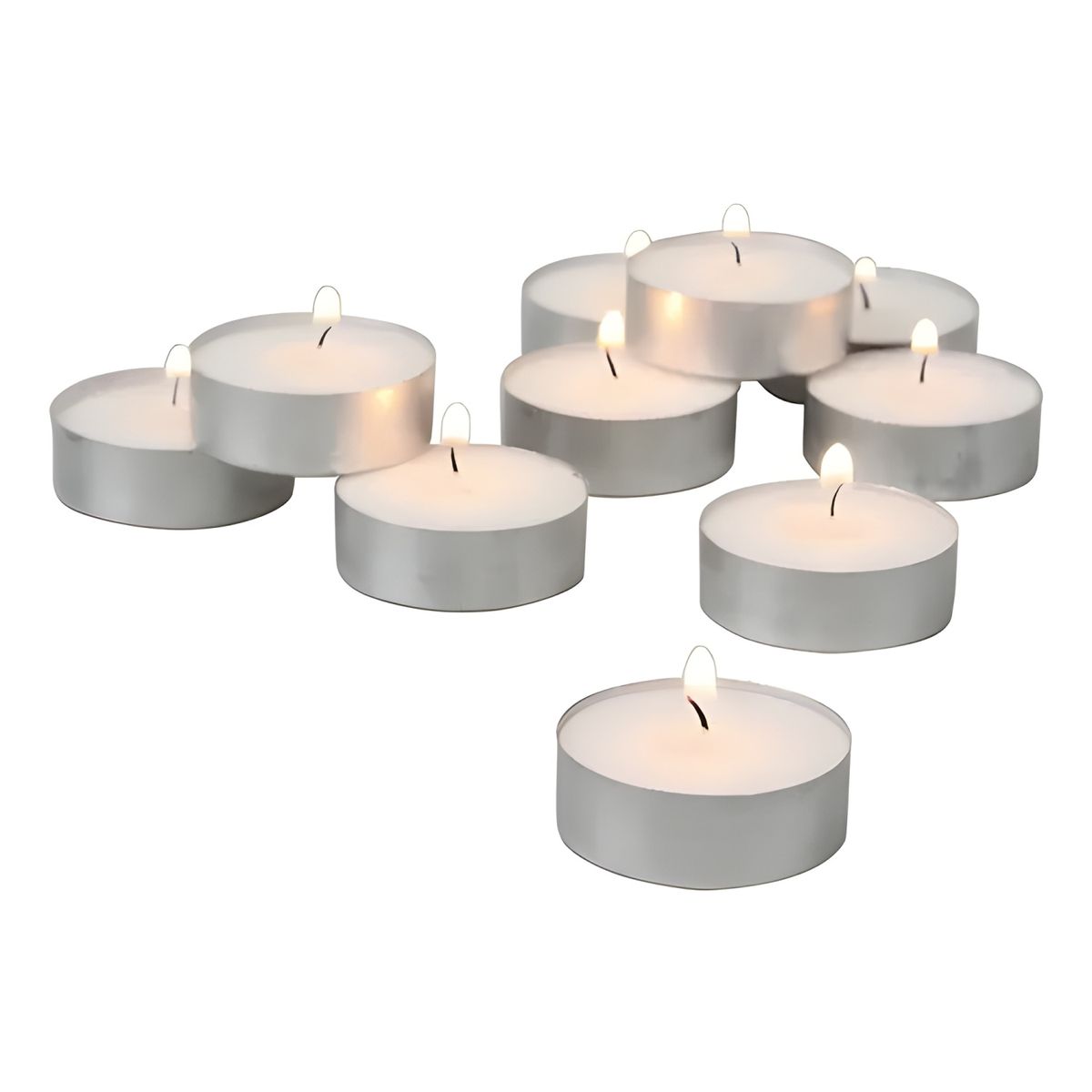 GENERICO - Pack 50 velas tea light decorativas