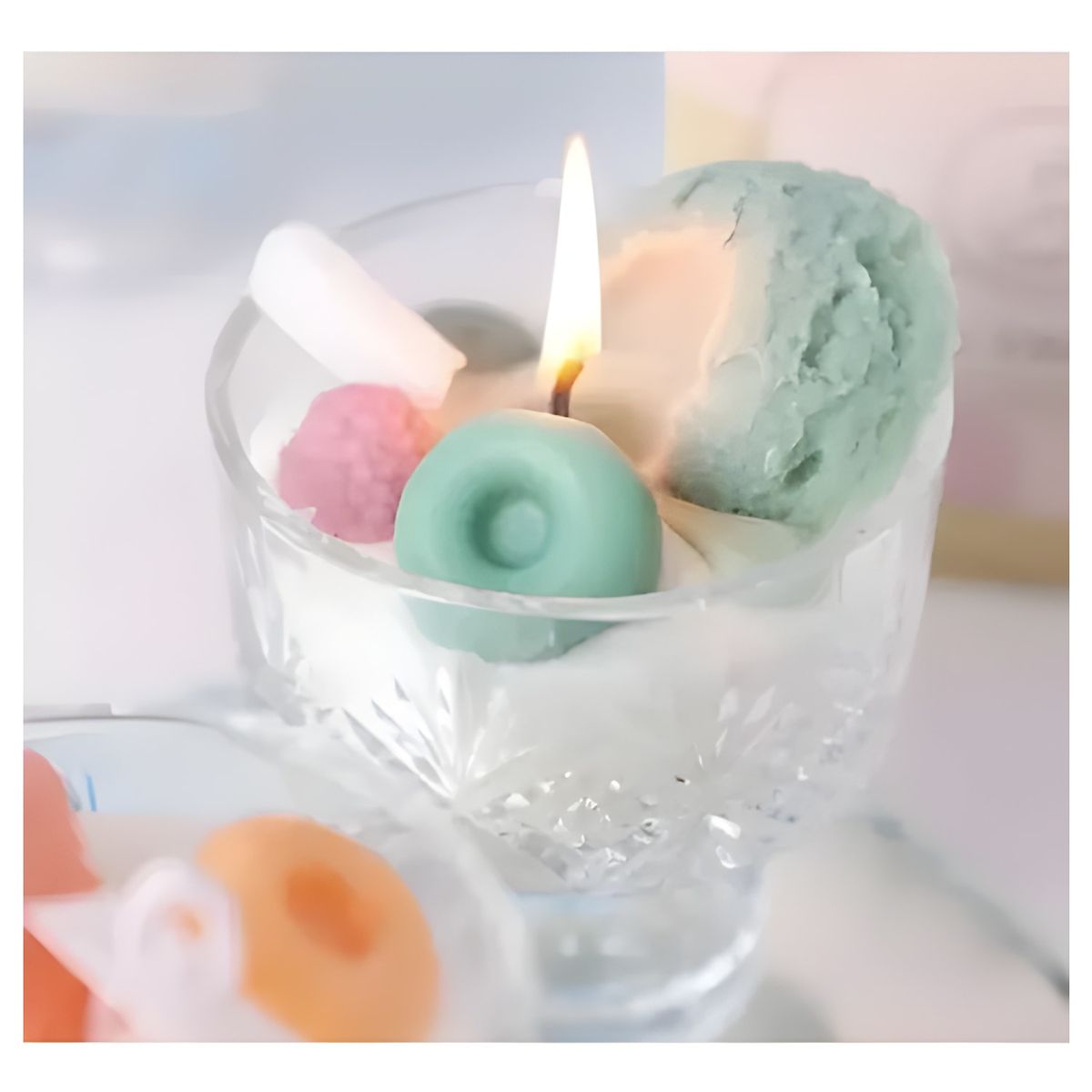 GENERICO - Vela aromática en copa diseño helado