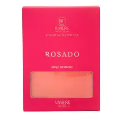 GENERICO - Vela de arena perlada sin aroma rosa