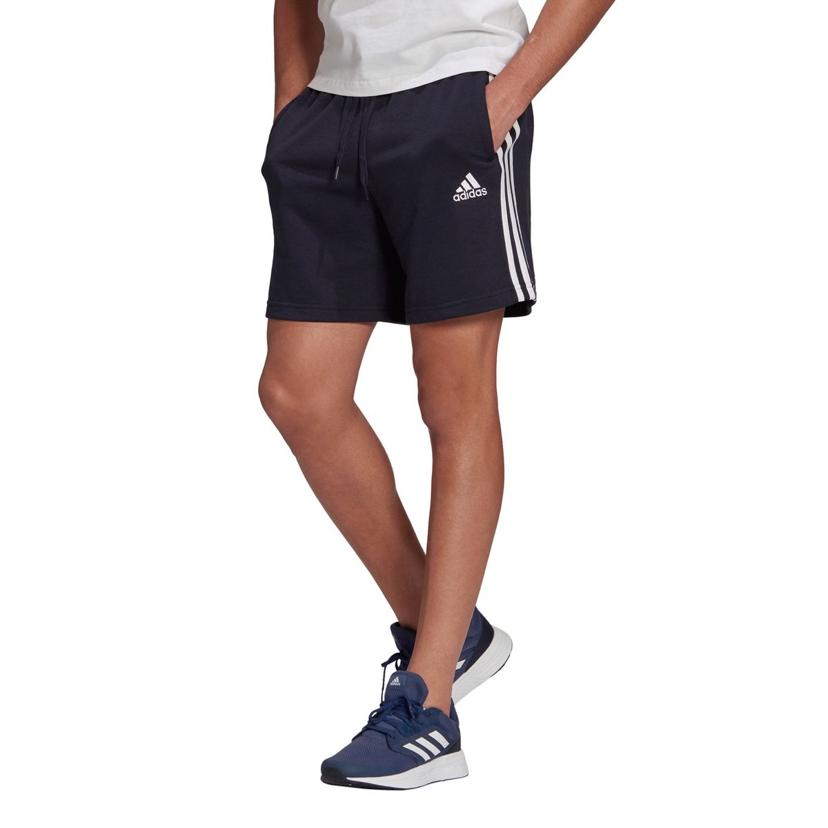 ADIDAS - Short Deportivo 3 Stripes Hombre