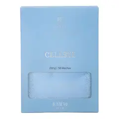 GENERICO - Vela de arena perlada sin aroma celeste