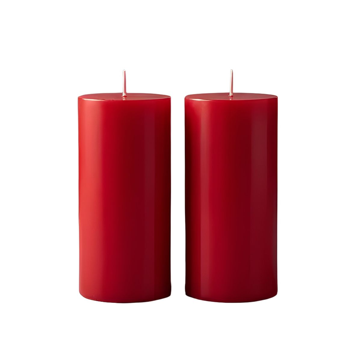 GENERICO - Pack velas rojas aromáticas 10x5 cm