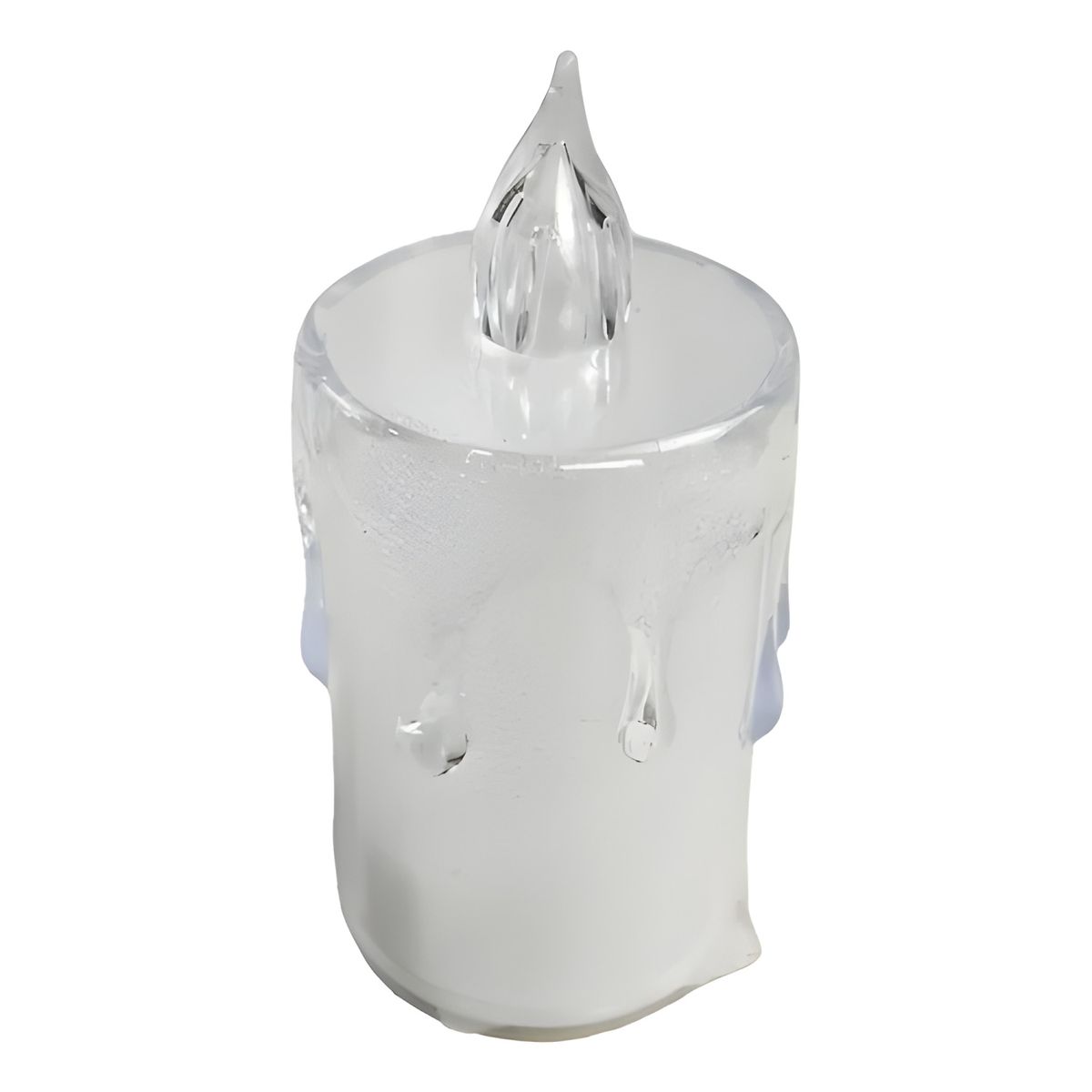 GENERICO - Pack 24 velas LED luz cálida transparente