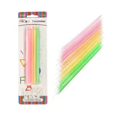 GENERICO - VELA STICK PASTEL MIX X10UNI