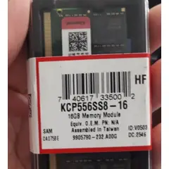 KINGSTON - MEMORIA RAM 16GB DDR5 5600MHZ SODIMM PARA NOTEBOOK