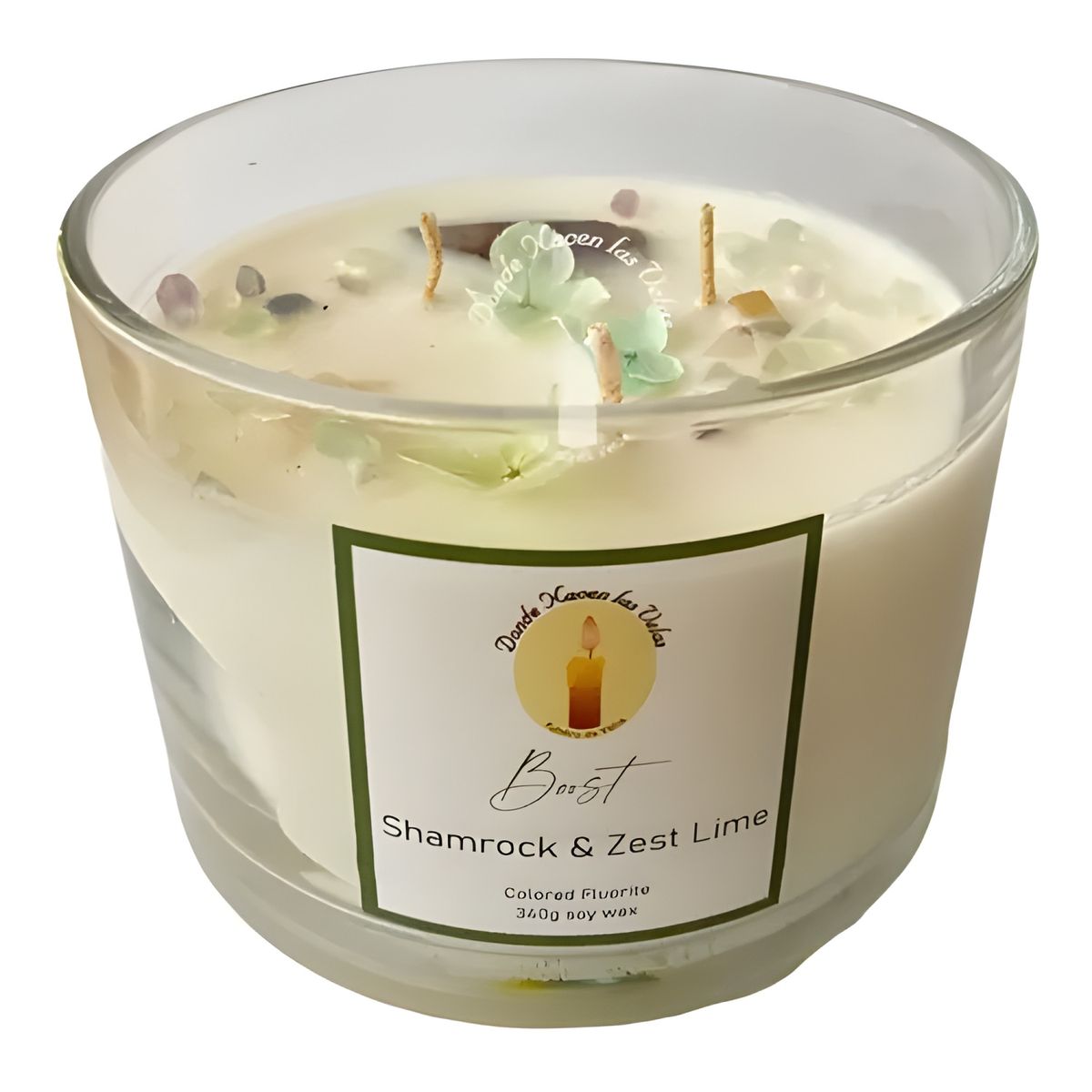 GENERICO - Velas aromáticas fluorita shamrock zest lime 340 g