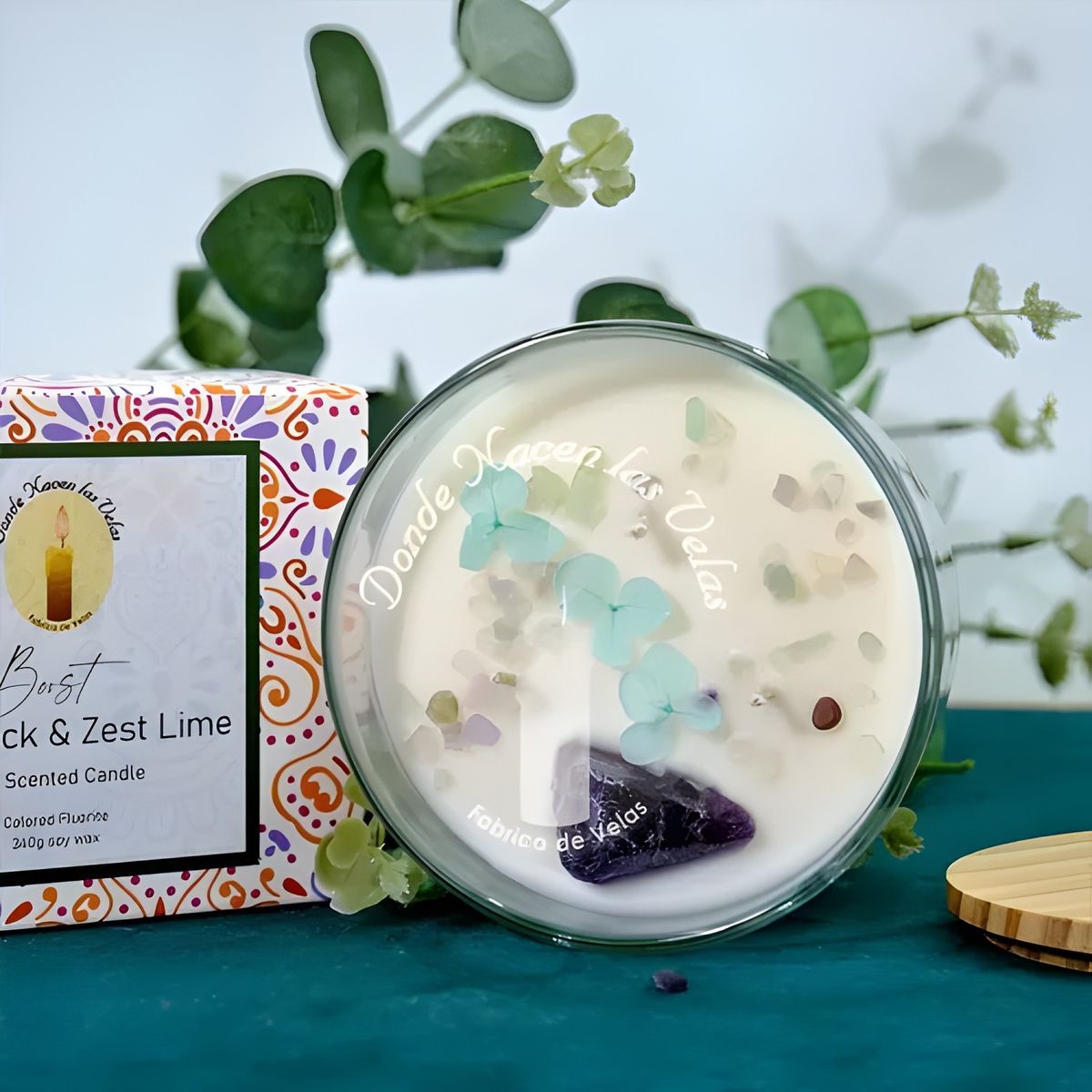 GENERICO - Velas aromáticas fluorita shamrock zest lime 340 g