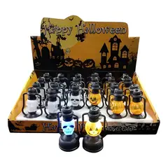 GENERICO - Pack 24 velas led llavero decoración halloween negro