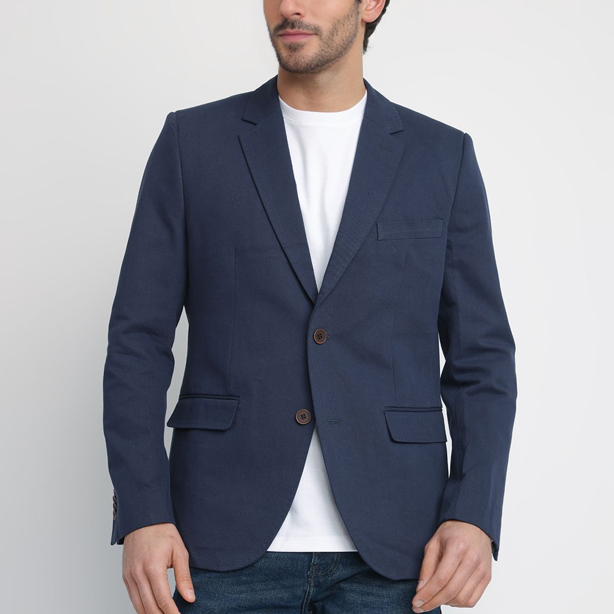 PERRY ELLIS - Chaqueta Hombre Algodón Navy THE BILLIE SLIM JACKET