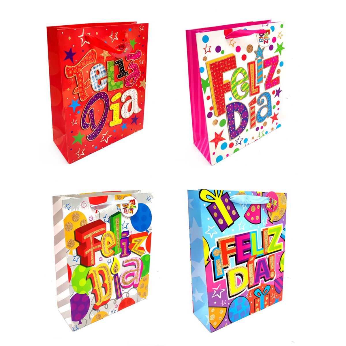 GENERICO - BOLSA DE REGALO FELIZ DIA REGALO 30X40 X12 UNI