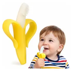 GENERICO - MORDEDOR, RASCADOR DE ENCIAS PARA BEBE  DISEÑO PLATANO