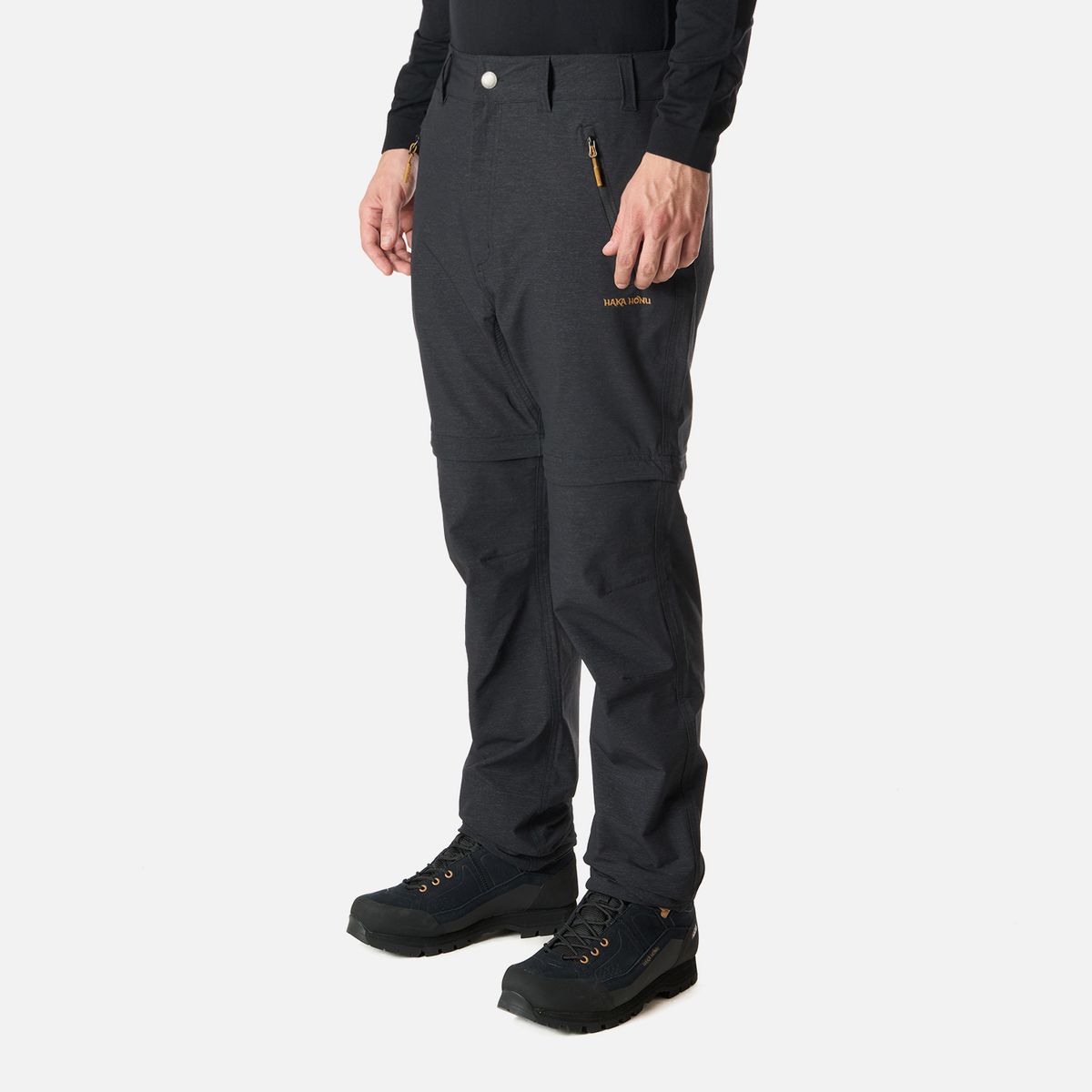 HAKA HONU - Pantalón Hombre Desmontalo Negro Haka Honu