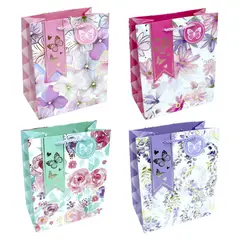 GENERICO - BOLSA DE REGALO FLOREADO 26X32 X1UNI