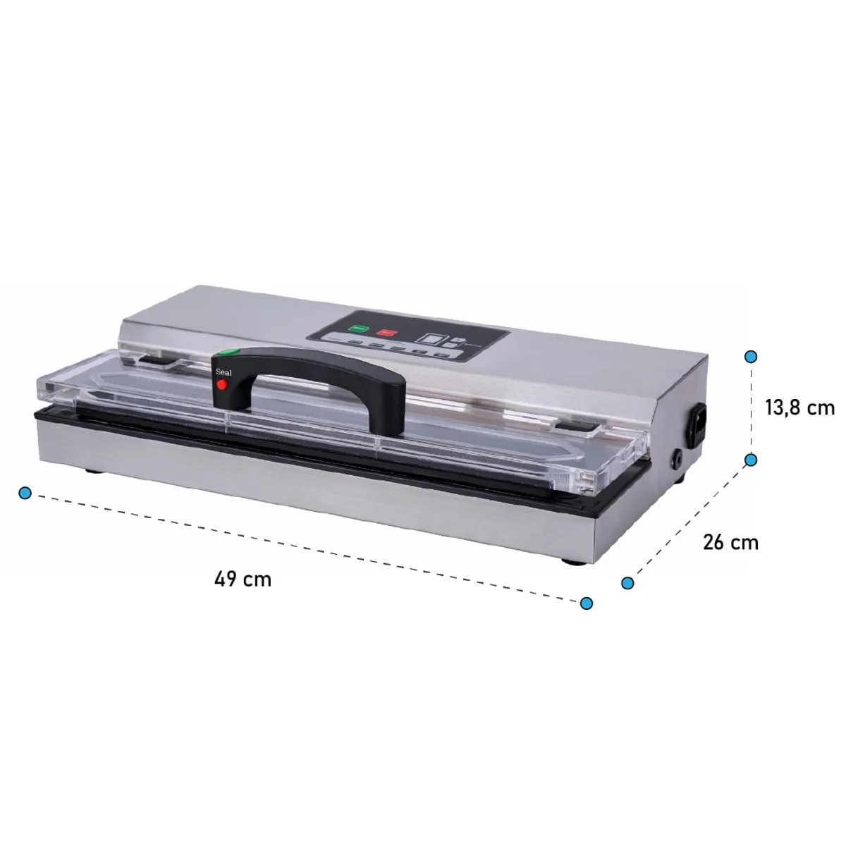 FRESHPACK - Selladora al Vacío DS140 para Pizza ancho banda 40cm
