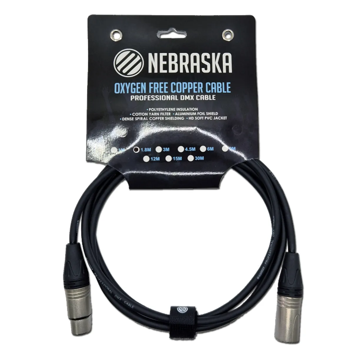 GENERICO - Cable para Microfono XLR Nebraska DMX-MF1.8