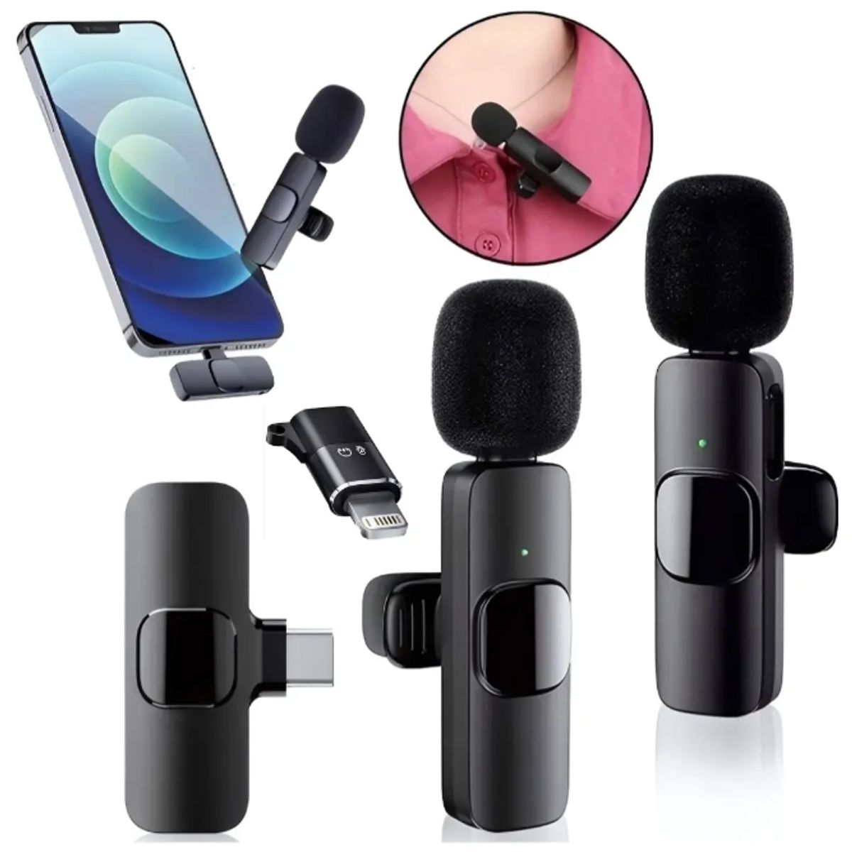 GENERICO - Micrófono K9 Wireless Para Vlogs Y Entrevistas
